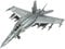 Fascinations MMS459 Metal Earth Metallbausätze - Kampfflugzeug F/A-18 Super Hornet™, lasergeschnittener 3D-Konstruktionsbausatz, 3D Metall Puzzle, DIY Modellbausatz mit 2 Metallplatinen, ab 14 Jahre