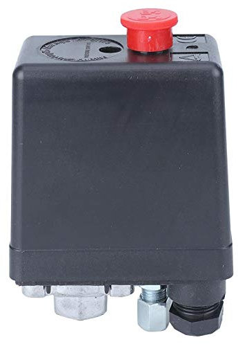 Jeanoko Luftkompressor-Druckschalter Mechanisches Druckregelventil Einloch 0,5-1,2 MPa (72,5~175 psi) 220 V G1 / 4
