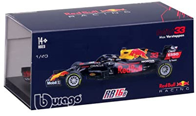Bburago B18-38056V 1:43 F1 Aston Martin Red Bull Racing RB16B con Casco Verstappen