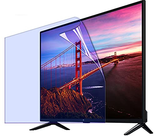 BU TV Screen Protectors 43 Inch Anti-Glare TV Film - Anti- Blue Light Screen Protector, Filter Blocking Blue Light From 400 To 450Nm, Protection Eyes
