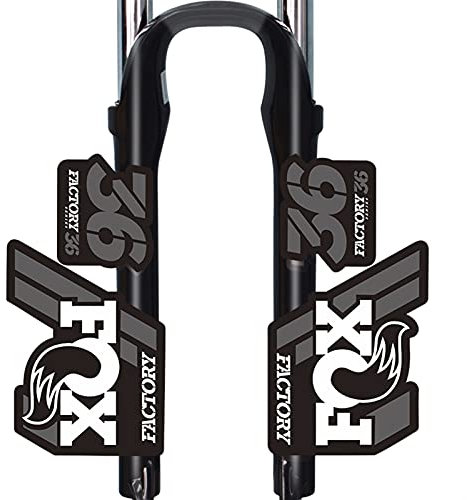 BINGYUAN Fahrradgabel Aufkleber F-o-x 36 Vordere Gabel Aufkleber Fahrrad Mountainbike Vordere Gabel Aufkleber Mit Demselben Fahrrad Vorderkabel Aufkleber (Color : White Gray)