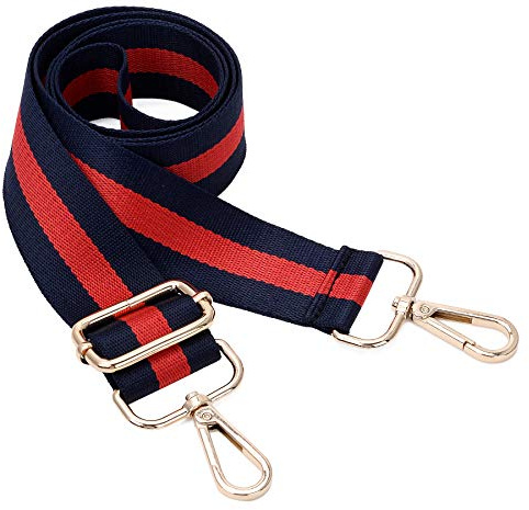 ZOOEASS Breiter Schultergurt, verstellbarer Ersatzgürtel, Umhängetasche, Handtasche, Blau, extra lang: 170 cm, Breite: 3,5 cm