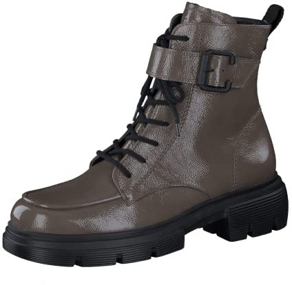 Paul Green 0072-9879-052/Schnürstiefelett, grau(fango (3)), Gr. 6½