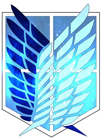 Dawowan Auto-Aufkleber, Motiv: Attack on Titan Wings of Liberty, Graffiti-Aufkleber, lustig, für Auto, Motorrad, Stoßstange, 13 cm
