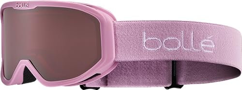 Bollé INUK – Ski-Maske für Kinder – Matt Rosa – Rosy Bronze Cat. 3 Linse – Optimaler Komfort, Antibeschlag, Kratzfest, Ideal für klares Wetter