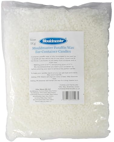 Paraffin Wax Container Candles 1Kg, Opaque