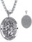 CELESTIA Heiliger Christophorus Anhänger Kette Silber 925 Talisman Schmuck Herren Damen Christliche Geschenke Glücksbringer Mann, Viel Glück Geschenke für Reisende Fahranfänger
