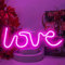 BringLuck2U Love Enseigne au Néon Néon Lumière pour mur Décor, USB ou Batterie LED Rose Néon Lumières Art Mur Décoratif Néon Signe pour Bébé Chambre Décoration Murale pour Fête de Mariage Cadeau
