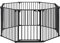 The Fellie Stair Gates for Dogs & Doorways, Fire Guard Hearth Gate Stair Gate Indoor Barrier, Extra Wide Child Safety Gate, Metal Dog Gate with Automatic Closing, Pet Gate Playpen, 74H x 480W cm