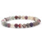 Miracles Minéraux Bracelet perle ronde 6 mm, pierre naturelle, création artisanale française, plus de 60 choix (Tourmaline rose (rubellite) 6 mm)