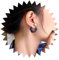 Wendalern Klobige Harz Reifen Ohrringe Klar Acryl C-Form Ohrstecker Ohrringe Doppelseitige Front Zurück Ohrringe Acryl Harz Geometrische Ohrringe Aussage Reifen Ohrringe Schmuck Für Frauen Mädchen