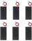 6PCS AA Battery Holder with Cover AA Battery Holder Case with ON/Off Switch 1.5V, 2 x 1.5V Series DIY Battery Storage Boxes, 2 Slots Black Plastic Batteries Case for AA Battery