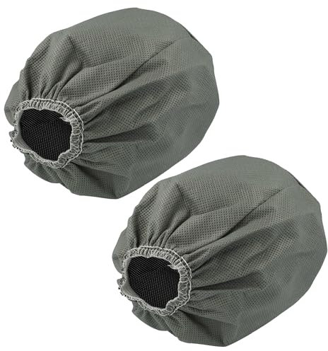 vhbw 2x Filtres textiles compatible avec Bosch UniversalVac 15 aspirateur industriel sec et humide - Sac filtrant, lavable gris