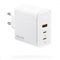 VOLTME Caricatore 100W USB-C GaN III per Laptop Caricatore Rapido Bianco, Presa usb c 3-port per iPhone 15, MacBook Pro/Air, iPad Pro, Samsung Galaxy S23 Ultra S22 e dispositivi USB-C