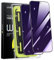 WSKEN for iPhone 15 Pro Max Screen Protector - [Anti-Blue Light] [28° Privacy] [Auto Dust-Remove] Full Coverage 9H Tempered Glass Film,Anti Fingerprint,Anti Scratch,Bubble Free,Case Friendly,2 Pack