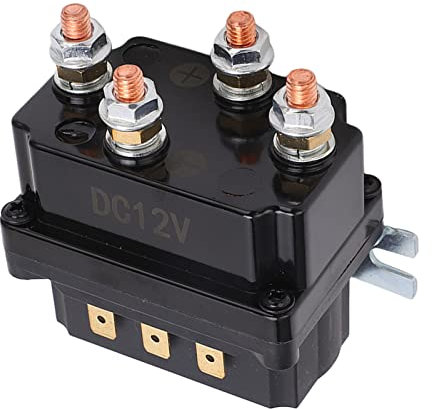 Natudeco 250A 12V Winch Relay Winch Remote Control Module Off Road Electric Winch Switch Wiring Kit for Off Road Vehicle ATV