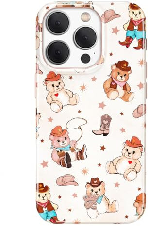 VELVET CAVIAR for iPhone 15 Pro Case Western - Compatible with MagSafe - 10ft Drop Tested - Cowboy Teddy Bear