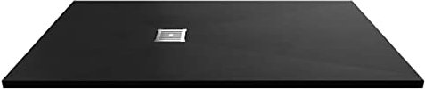 1600mm x 900mm Premium Slimline Rectangular Shower Tray - Slate Black