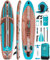 UPWELL 350x84x15cm Aufblasbares Paddle Board Sup - Stand Up Paddling Board mit Kajaksitz Surfbrett Erwachsene Paddleboard, Timber