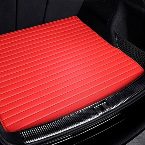 Kofferraummatten Streifenstil Für Do-dge RAM 1500 2011-2017, Streifenform Allwetter Kratzfest Wasserdicht Langlebig Cargo Liner Schutzmatte AutozubehöR,B/red