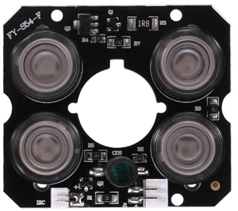 lehua 4 array IR led Spot Light Infrared 4x IR LED board for CCTV cameras night vision (52mm diameter)
