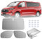 MaxAwe 3Stk Thermomatte Fahrerhaus passend für Ford Transit Custom, Luxus Interne Auto Sonnenblende Frontscheibenabdeckung, Thermo Jalousien Set Verdunkelung, Sonnenschutz Windschutzscheiben Matte