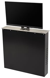 SABAJ M-5 ECO INX Elektrische Monitorhalterung für Bildschirme bis 32 Zoll mit Fernbedienung und Hubhöhe von 10 kg bis 460 mm + intelligente Hausautomation