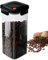 PORFOYO Kaffeedose mit Vakuumdeckel, 1800 ml Kaffeedose Luftdicht, Acryl Kaffeedose, Transparent Kaffeebohnen Behälter, Kaffeebohnenbehälter für Getreide, Süßigkeiten, Kakao, Tee, Nüss