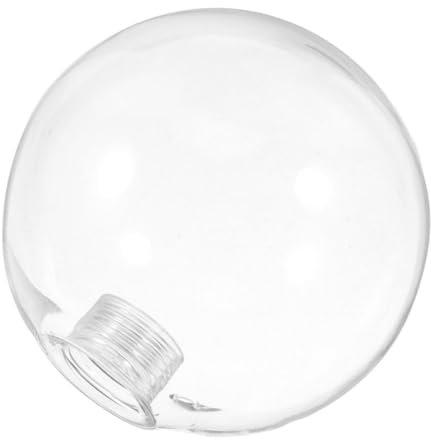 TOPPERFUN Cache Lustre En Verre Globulaire Rond 80mm G9 Diamètre 2cm En Verre Transparent Pour Remplacement D'abat-jour D'éclairage Domestique Ou Bureau
