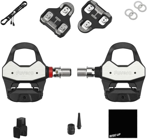 Favero Assioma PRO RL-1, Single-Sensing Side Pedal Based Look Keo Compatible Road Cycling Power Meter, Bluetooth and ANT+ Connectivity for Bike Computers, Cycling GPS Units, & Smartphones
