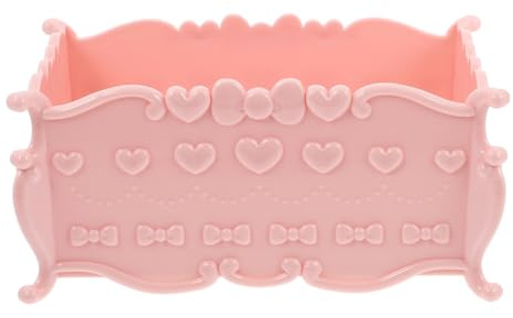 CVUTOVO Kunststoff Hamster Sandbadewanne in Rosa Offenes Design mit Einfachem Sandwechsel und Leichter Reinigung für Hamster Sandbad und Käfig Ausstattung
