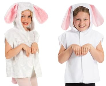 Charlie Crow White Rabbit Costume for kids one size 3-8 Years.
