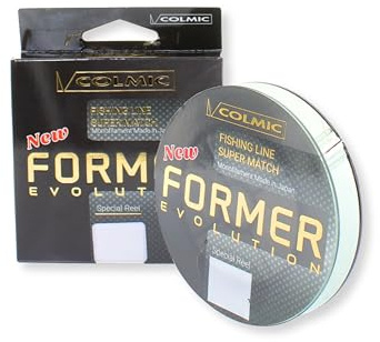 Colmic Former Evolution – Monofilo Giapponese Doppia Siliconatura, Alta Resistenza, Rosso Scuro Mimetico – Bolognese, Match, Carpa, Siluro, Surf Casting – Bobina 150 m - Ø 0.160 mm