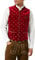 Stockerpoint Calzado Herren Trachtenweste, dunkelrot, 48