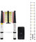 Todeco - Teleskopleiter, Klappleiter - Maximale Belastbarkeit: 150 kg - Standard/Zertifizierung: EN131 - 3,8 Meter, GRATIS Tragetasche, EN 131