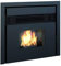 EVA STAMPAGGI PREZZEMOLO Pella o Pellet Schwarzer Kamin, 613 mm, 463 mm, 558 mm, 84 kg