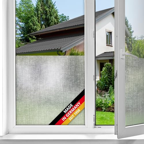 d-c-fix film fenêtre anti regard électrostatique Lynn 67,5 cm x 1,5 m - opaque adhésif et décoratif brise-vue cache occultant pour vitre, vitrage, douche