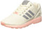 adidas Damen ZX Flux Trainer Low, Weiß (FTWR White/metallic Silver-SLD/Haze Coral), 36 EU