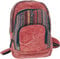 GURU SHOP Rucksack, Stonewash Freizeitrucksack, Ethno Look Rucksack - Rot, Herren/Damen, Grün, Baumwolle, Size:One Size, 30x25x13 cm, Ausgefallene Stofftasche