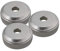 Yibuy 2,18 x 0,8 cm Silber Kupfer Trompete Kornett Ventil Kolben Knopf Kappe Schraube Trompete Zubehör 3 Stück