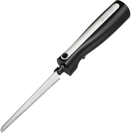 Clatronic® elektrisches Messer | Elektromesser für Fleisch, Brot und Tiefkühl | Edelstahl-Klinge | rostfrei und spülmaschinengeeignet | starker 120 W-Motor | elektrisches Küchenmesser | EM 3702
