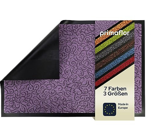 Primaflor Fußmatte - Brasil, 40x60 cm, Lila Flieder, Viele Größen und Farben, rutschfeste Schmutzfangmatte, Hochwertiger Fußabtreter, Sauberlaufmatte, Türvorleger für Flur und Eingang