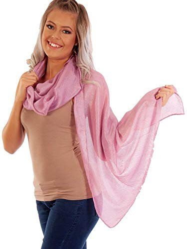 DOLCE ABBRACCIO by RiemTEX ® Schal Damen PRIMA DONNA Stola Tuch aus Wildseide in Altrosa Rosa Tücher in 31 Unifarben Halstücher Seidentuch Schals Damen Halstuch Seidenschal (Altrosa)