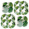 Auntie Morags Tropical Jungle Plates Set - Outdoor/Camping/BBQ Dinner Plate & Side Plates Sets (8)