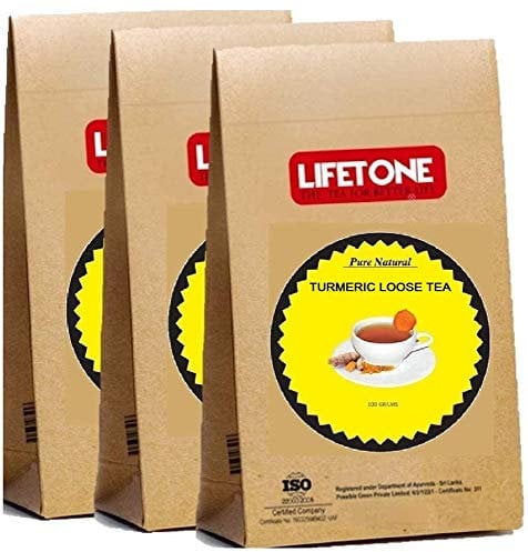lifetone the tea for better life, Turmeric Tea | Original Blend or high Strength of Curcumin | Turmeric with Ginger and Honey | | 300 Grams 150 Cups