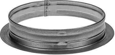 Repa Market Conduit de purge en métal - 150 mm - Pour raccorder un pot d'échappement, un flexible d'admission et des conduits droits - Bride de raccordement de tuyau de refroidissement - Adaptateur