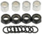 QOTSTEOS Metall-Abstandshalter-Unterlegscheibe, Hardware-Set, -Muttern, Kit für Skateboard-Lager-Abstandshalter und LKW-Unterlegscheiben, Speed-Ringe, Longboard-Zubehörteile