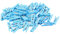 Anawakia Lot de 50 mini pinces à linge en bois pour photos, arts et travaux manuels, pinces décoratives en bois pour photo, papier photo, 3,5 cm (bleu)