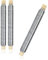 com-four® 3x Blumenwickeldraht-Set - Bindedraht auf Holzstab gewickelt - Metalldraht zum Basteln - Basteldraht 300g (3 Stück - silberfarben)