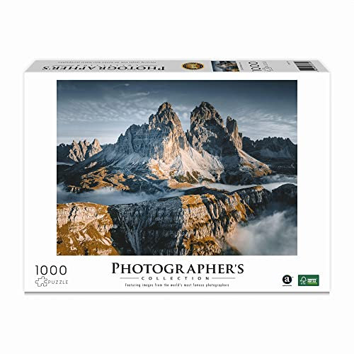 Ambassador 7230759 Dolomiten, 1000 Teile Puzzle für Erwachsene und Kinder ab 10 Jahren, Photographer's Collection, Tobias Hägg, Berge, Alpen, Landschaftspuzzle